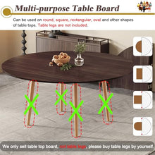 ZDJZMGZ Foldable Round Table Top Extender - 4 to 6.5 ft Collapsible Banquet Table Board, Custom BBQ Table for Garage/Garden/Deck, Red, 4.2 ft Diameter (130 cm)