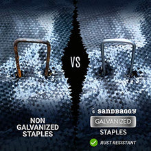 Sandbaggy 12 Inch Rust-Free Landscape Staples ~ Extra Long SOD Garden Stakes Weed Barrier Pins (1000 Staples)