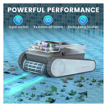 Pool Vacuum for Inground Pools, Smart Navigation Cleaner Robot, Wall Climbing, Cleans Floors