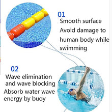 GRRICEPL Swimming Pool Lane Lines, Pool Floating Rope, Competition Rope Isolation Separation Waterline, Swimming Pool Accessory, Safety Float Lines (Color : 9cm/Multi-Colored, Size : 15m)