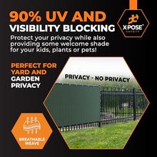 Xpose Safety Privacy Fence Screen 8.5’ x 100’ (12 Pack) – Heavy Duty Green Mesh with 90% Visibility Block, UV Protection – for Garden, Yard, Nursery, Kennel, Dog Run, Greenhouse