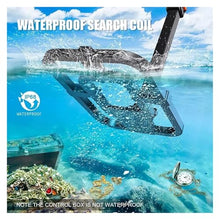 ZOCWJK Foldable Professional Metal Detector with Waterproof Search Coil for Adults, High Accuracy Gold Detector(One Color-TX-640MD700S