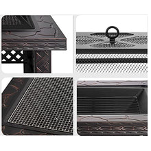 FYorbitH Barbecue Table Outdoor Courtyard Square Shape Barbecue Table Villa Charcoal Heating Stove Domestic Barbecue Rack Indoor Charcoal Fire Basin Table Grill Table