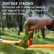 Tentsile Duo 2P Double Hammock – Camping and Lounging Hammock for Backyards, Festivals, Roo, Picnics, Outdoor Campouts, Black, Two Person, Designed in the UK (2024)