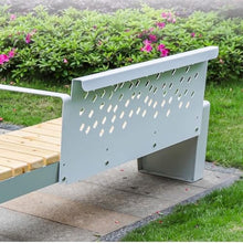 BGGJJ Outdoor Bench Park Chair Outdoor Bench Shopping Mall Seat Square Community Solid Wood Leisure Public Backrest Bench Park Benches for Outside(4)