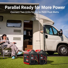 AMERISUN 3800W Portable Inverter Generator, Gas Powered Quiet Generator