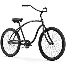 Firmstrong Chief Man Single Speed Beach Cruiser Bicycle Matte Black