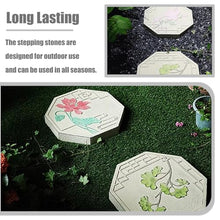 Elitix Stepping Stone 16" Flower Stones for Garden Step, Gardening Stones for Flower Bed/Walkway/Path/Pathway Stepping, Stepping Tiles Stone(Size:A Set)