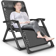 IIPOSAQQ Folding Recliner Garden Chair Leisure Beach Chair with Headrest for Garden Outdoor Camping Portable Deck Chairs for Heavy People with Cushions
