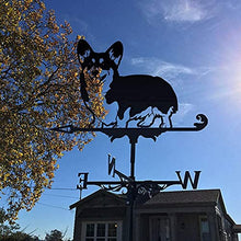 Dog Weathervane Roofs Weather Vane for Outdoor Lawns Housetion Wind Vane with Coating Steel Gardens Ornament D-32 35 9cm (32 * 35 * 9cm|c)