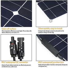 ISOLEI 100W 15V Solar Power Kit, Monocrystalline Flexible Solar Panel Modules,Portable Solar Battery Chargers for RV, Trailer, Boat, Camping, Garden