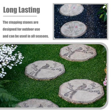 Elitix Stepping Garden Stone 6 Pcs Flower Step Gardening Stone for Grandmas Lawn, Round Stepping Stone Kit for Outdoor Garden Walkway, Chinese Style Decorative Gifts for Home(Color:Plum Blossom)
