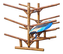 Log Kayak Rack 5 Kayak or Canoe Plus 2 SUP or Surfboard Unfinished