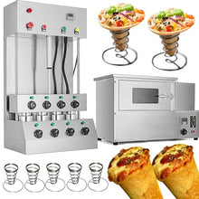 TXMACHINE 3000W pizza cone machine 2000W Pizza Oven pizza 600W display warmer with 12 holes (cone maker+oven, 110V/60HZ)