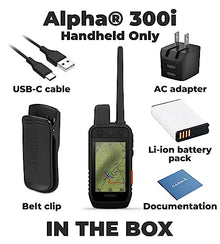 Wearable4U Garmin Alpha 300i Dog Tracking & Training Handheld +TT25 +E-Bank Bundle