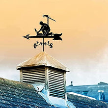 Architectural Style Wrought Iron Roof Weather Vane Garden Decoration Weathervane Wind Direction Indicator Kit Outdoor Yard Lawn Metal Bracket Wind Vane (Style 3) (Style 2)