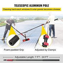 Cleaning Brush Window Solar Panel Cleaning Tool Photovoltaic Panel Cleaning Brush Hydraulic Pole Kit with Scraper Telescopic Brush