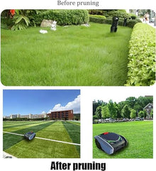 KUYBTU Robotic Lawnmower Automatic Intelligence Lawn Mower, App Control Garden Robot Lawn Mower, Path Planning + Automatic Charging, for 1500㎡ Lawns,Grey-Black