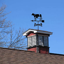 Weathervane - Cows Weather Vane Measuring Tools Retro Wind Vane Weather Vane Roof Mounted Wind Direction Indicator for Sheds Garden Mount Yard Barns Decoration