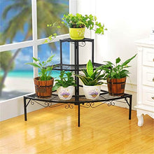 ZOCWJK Plant standPotted Plant Stand Iron 3 Tier Plant Stand Succulent Shelf Balcony Simple Indoor Garden Flower Pot Shelf Bookshelf Home Decor Plant Display,