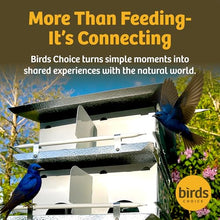 Birds Choice Premium Aluminum Purple Martin House – 12 Room, 3 Floor Birdhouse with Starling Resistant Entrance Holes, Ventilated Roof & Easy Cleaning, Unassembled