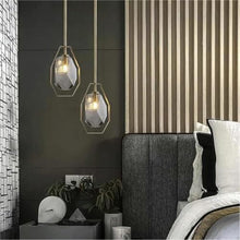Classic Glass Pendant Light Fixture - 77cm Long Plate Chandelier with