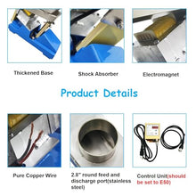 Banfluxion 110V 20W GZV-3F Electromagnetic Vibrating Feeder Closed Material Shaking Feeding Machine with Controller 3000r/min 0.06" Double Amplitude