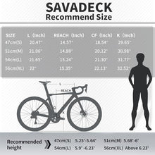 SAVADECK Carbon Fibre Road Bike Hydraulic Oil Disc - Twilight-Orange