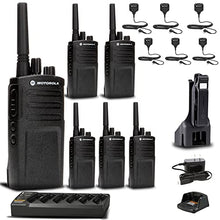 Motorola Solutions 6 Bank Charger with 6 RMV2080 Radios & 6 HKLN4606 Mics Black