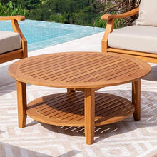 Cambridge Casual Venice Teak Wood Patio Conversation Set of 4 with Beige Cushion, Indonesian Teak Wood, Weather-Resistant Patio Furniture Set with Loveseat, 2 Club Chair, and Coffee Table