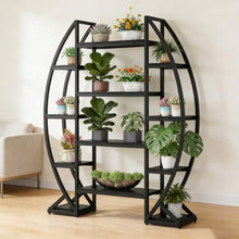 Amgalers 12-Shelf Half-Moon Large Capacity Plant Stand, Multi-Purpose Plant Stand for Home Balcony Garden Patio
