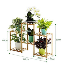 GHJUMKFDF Flower standPlant Stand Flower Supports Wooden Flower Pot Stand Simple Plant Flower Stand Ladder Floor Standing Bamboo Display Stand Y