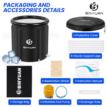 Ice Bath Tub: Cold Plunge Tub with Cover 106 Gallons, Cold Water Plunge for Athletes Recovery, Black