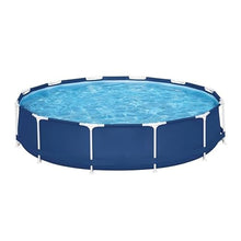 12ft x 30in Round Metal Frame Above Ground Pool Set with Liner and Pool