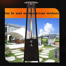 13 KW - Natural Gas Patio Heater Waterproof Adjustable Firepower Pyramid Patio Liquefied Gas Heater 234 x 60 x 60cm (Silver)