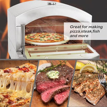 12 inch pizzelle maker, Portable Fuel Outdoor Pizza Oven, BBQ Pizza Oven kitchen, Stainless Steel pizza oven, With regulating valve Pizza Stone