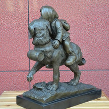 FENGSHUI-CAISHEN Pure Copper Dog Statue Aeneous