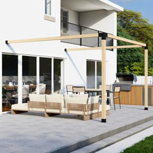 DIY Attached Pergola Bracket Kit - 6x6 Posts - Build Up to 12' x 12' - Steel Hardware Only