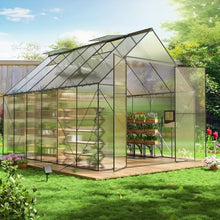 ANTSKU 8x12 FT Heavy Duty Polycarbonate Greenhouse Green
