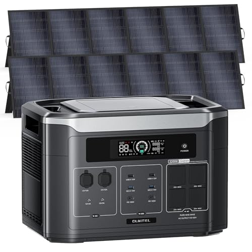 BP3000 3200W Portable Power Station with 2x500W Panels (Ship Separately)