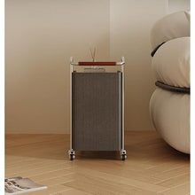 CHmrfvqtus Couch Side Table Modern Trolley Rack Simple Mobile Side Table Cabinet Home Living Room Leisure Tea Bar