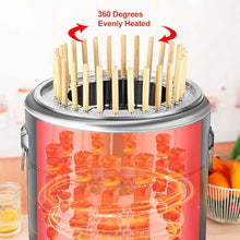 Portable Smokeless Barbecue Charcoal Barrel Grill Stainless Steel Surround Charcoal Kebab Grill with 28 Skewers and BBQ Grill Grate Outdoor Indoor Camping Smokeless