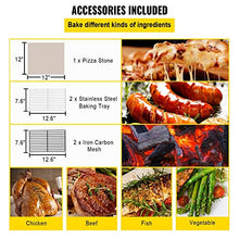 UHRLGHS 12" Wood Fried Pizza Oven with Wheels & Handle Labor-Saving 2-Layer Portable for Backyard Camping Site Park Outdoor Baking,