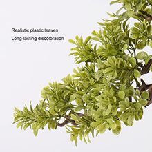 Artificial Bonsai Bonsai Tree Large Chinese Artificial Bonsai Tree Living Room Office Desktop Decoration Fake Bonsai Fake Tree Home Decoration Plant Potted with Ceramic Flowerpot for Home Office