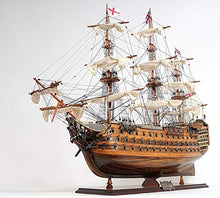 Old Modern Handicrafts HMS Victory Midsize Model Ship with Display Case Multicolor