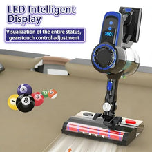 PioMue Pool Table Vacuum Cleaner, Electric Billiard Cloth Cleaner with LED Light, 22kPa Suction Power, 2-Speed Settings, for Cleaning and Care Table Cloth Care