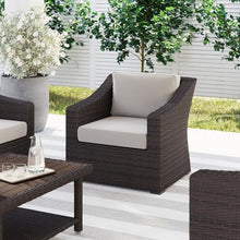 Martha Stewart Bedford Indoor/Outdoor Patio Accent Chair, Brown