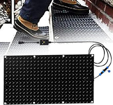 WRTYHGVGT Snow Melting Mat with 6 ft Long Power Cord, Slip-Proof Ice Melting Mats, Heated Walkway Pad, USB Series Connection,4 Pack,30cmx90cm