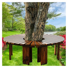 BXKCFYBSQ Tree Bench Wrap Around,Garden Balcony Flower Stand,Outdoor Garden Chair,Shape Extends Infinitely,Solid Wood ​Slatted Splicing,Capacity 400KG(Color2)