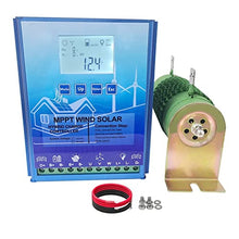 3000W MPPT Hybrid Solar Wind Charge Controller 12V 24V 48V PV Wind Turbine Regulator for Lifepo4 Lithium Gel Lead Acid Battery,Enables Efficient Charging(Wind 800W Solar 800W,Auto 12V24V)